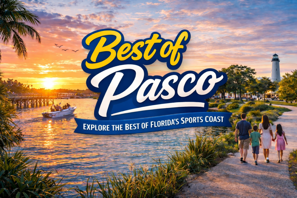 information about what is the best of Pasco County Florida waterfront sunset with people enjoying outdoor activities