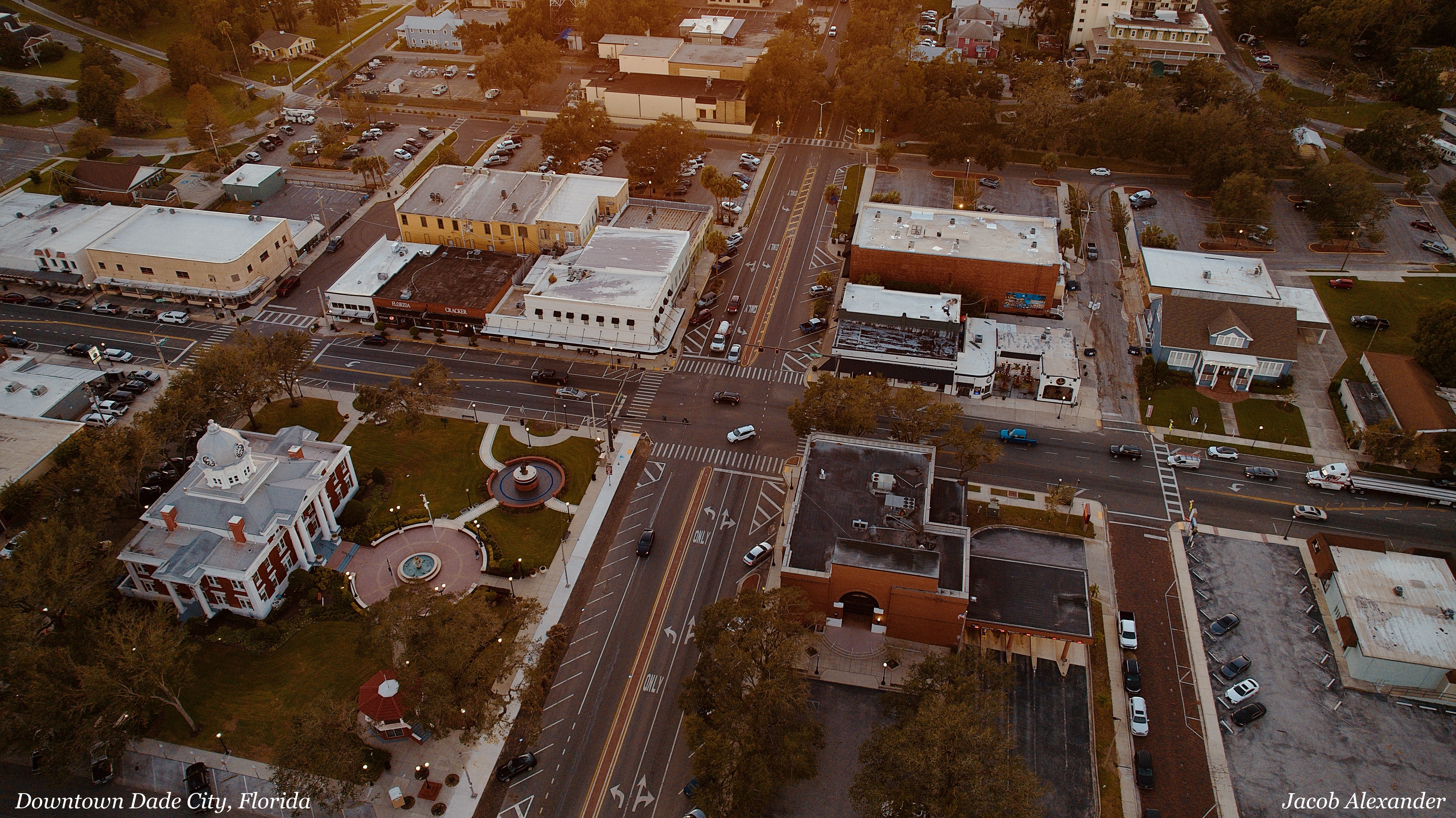 Downtown Dade City (file photo; Flea Fest is held at the Pasco County Fairgrounds)