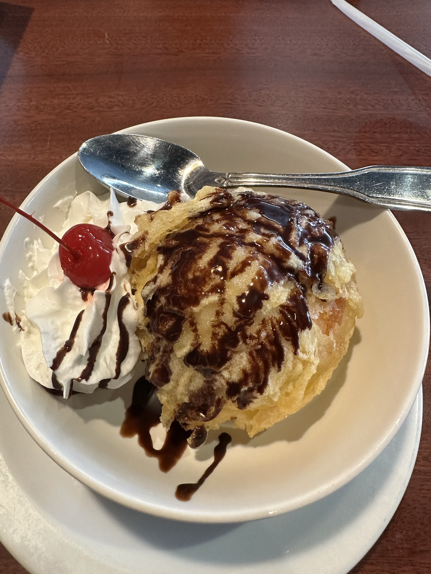Fried ice cream at Bangkok Sushi