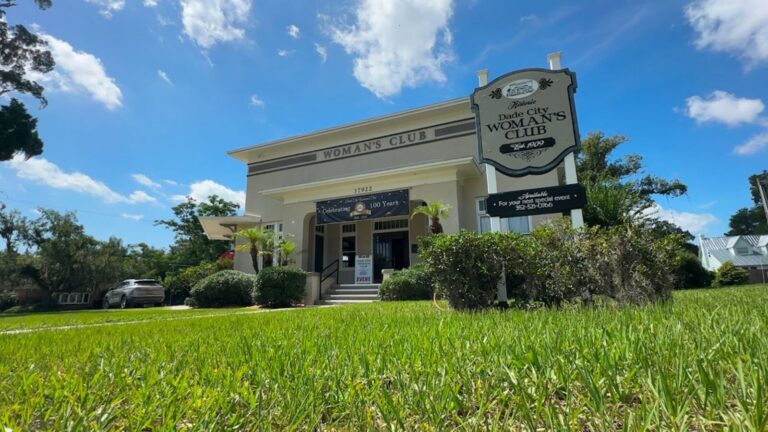 Historic Dade City Womans Club clubhouse, built 1926, site of the Mistletoe Market