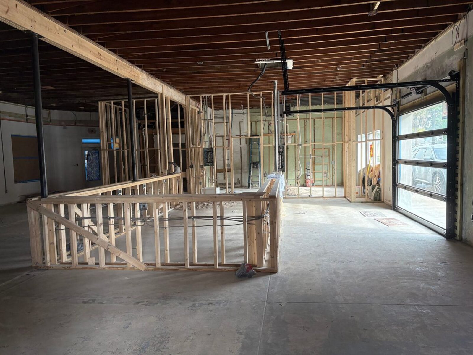 Interior of Morgans on Main under construction ahead of its opening